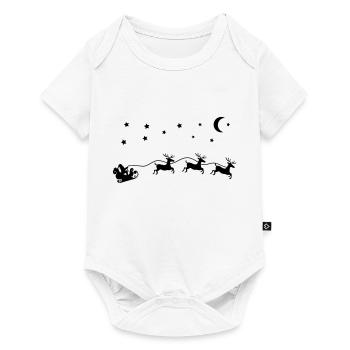 Santa Claus Christmas Sleigh - Baby Premium short-sleeve bodysuit - white - Front