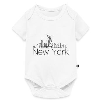 Horizon de New York - Body à manches courtes Premium Bébé - blanc - Devant