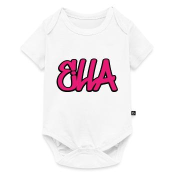 Ella Name Graffiti Hip Hop - Baby Premium short-sleeve bodysuit - white - Front