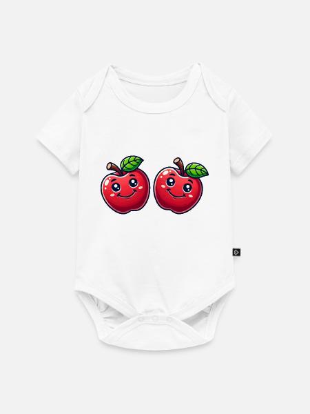 Äpfel - Baby Premium Kurzarmbody - Weiß