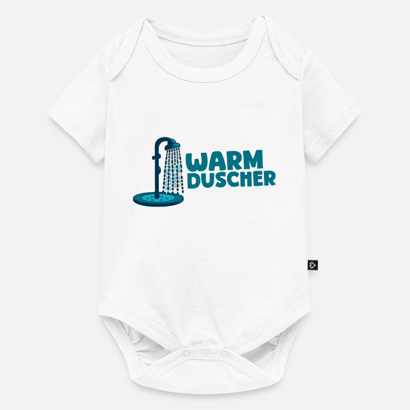 Warmduscher - Baby Premium Kurzarmbody - Weiß