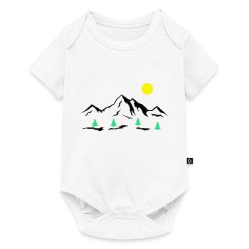 Mountains - Baby Premium short-sleeve bodysuit - white - Front