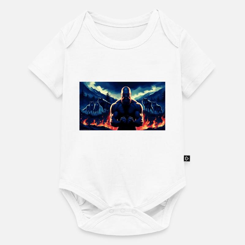 Primal Guerrier - Body à manches courtes Premium Bébé - blanc