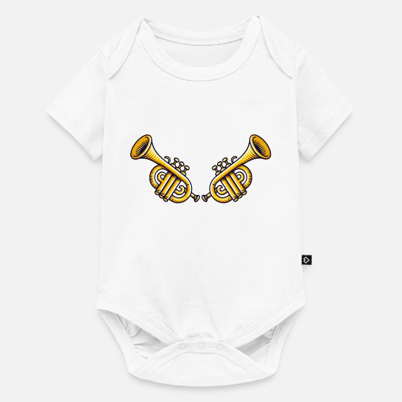 trompette 2 - Body à manches courtes Premium Bébé - blanc