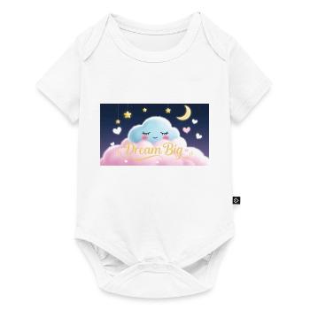 Dream Big - Baby Premium Kurzarmbody - Weiß - Vorne