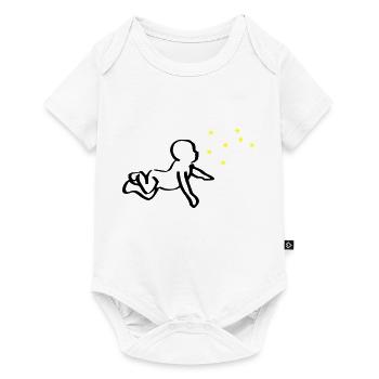 ReNaissance bébé noir Phoenix jaune - Body à manches courtes Premium Bébé - blanc - Devant
