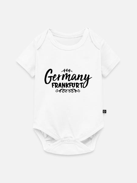 Germany Minimalist Script - Baby Premium Kurzarmbody - Weiß