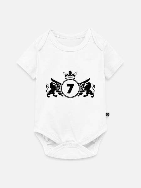 wappen 7 - Baby Premium Kurzarmbody - Weiß