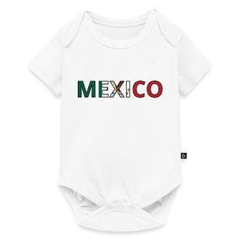 Mexico City Flag - Baby Premium short-sleeve bodysuit - white - Front