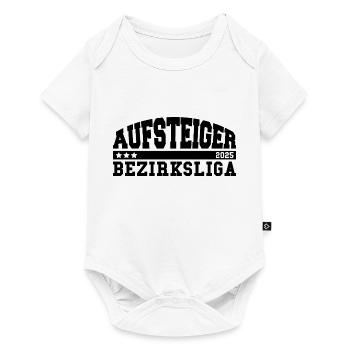 Aufsteiger 2025 Bezirksliga Aufstieg Fußball - Baby Premium Kurzarmbody - Weiß - Vorne