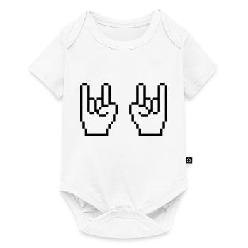 Aiguilles Rock Pixel - Body à manches courtes Premium Bébé - blanc - Devant