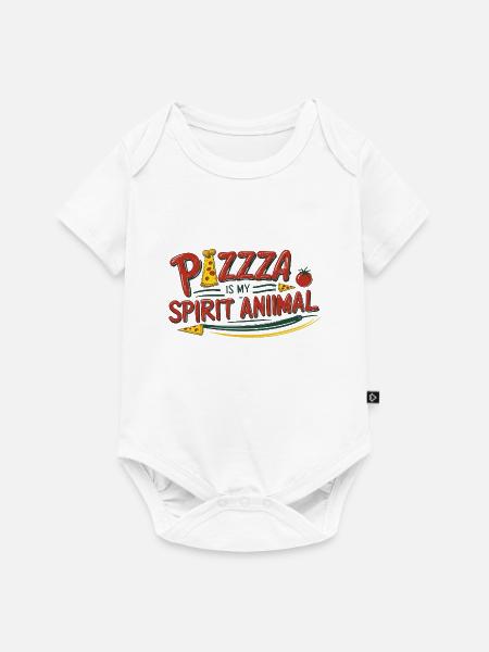 Pizza lover - Baby Premium Kurzarmbody - Weiß