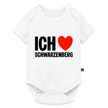 Schwarzenberg Ich liebe meine Stadt - Baby Premium Kurzarmbody - Weiß - Vorne