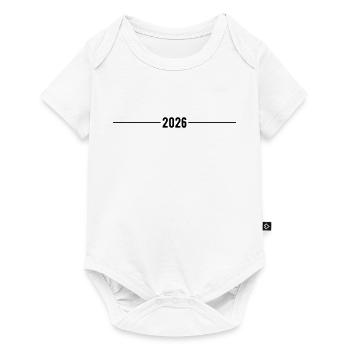 2026 - Year - Line - New Year - Baby Premium short-sleeve bodysuit - white - Front