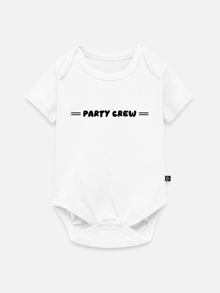 Party Crew - Baby Premium Kurzarmbody - Weiß