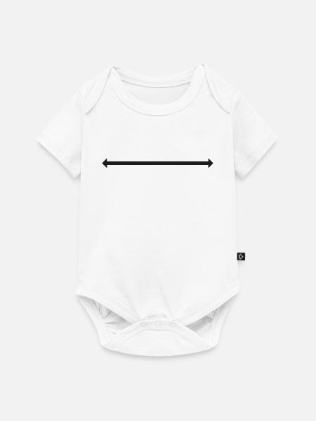 Symbol Pfeil mit zwei Spitzen - Baby Premium Kurzarmbody - Weiß