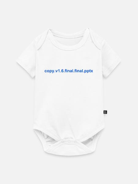 The final PowerPoint - Baby Premium Kurzarmbody - Weiß