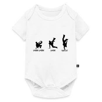 breakdance - Body à manches courtes Premium Bébé - blanc - Devant