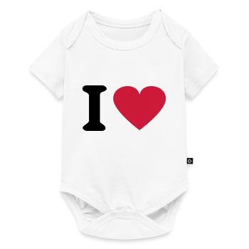 I cœur - Body à manches courtes Premium Bébé - blanc - Devant
