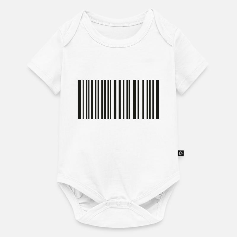 code-barre - Body à manches courtes Premium Bébé - blanc