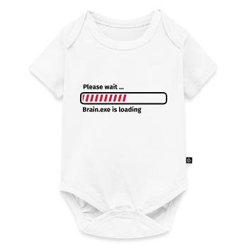Please wait brain.exe is loading - Baby Premium Kurzarmbody - Weiß - Vorne