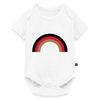 regenbogen_deutsch - Baby Premium Kurzarmbody - Weiß - Vorne