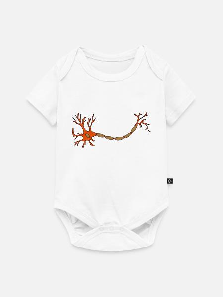Nerven - Baby Premium Kurzarmbody - Weiß