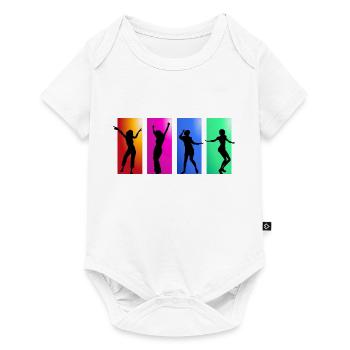 ballerina ballet dance dancer dance dancer yoga45 - Baby Premium short-sleeve bodysuit - white - Front
