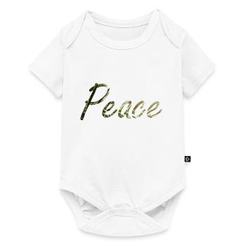 Frieden - Baby Premium Kurzarmbody - Weiß - Vorne