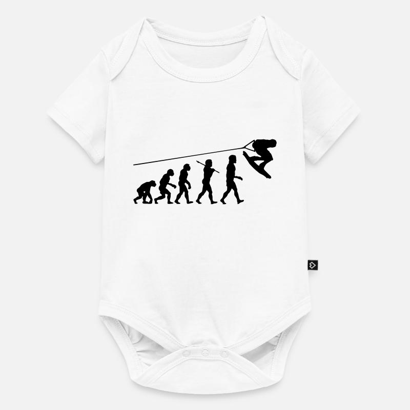 wa01 wakeboard evolution - Body à manches courtes Premium Bébé - blanc