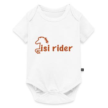 Islande à cheval - Body à manches courtes Premium Bébé - blanc - Devant