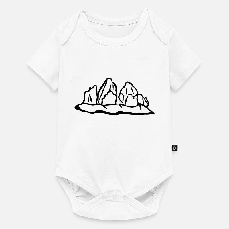 Three Peaks - Tre Cime di Lavaredo - Baby Premium short-sleeve bodysuit - white