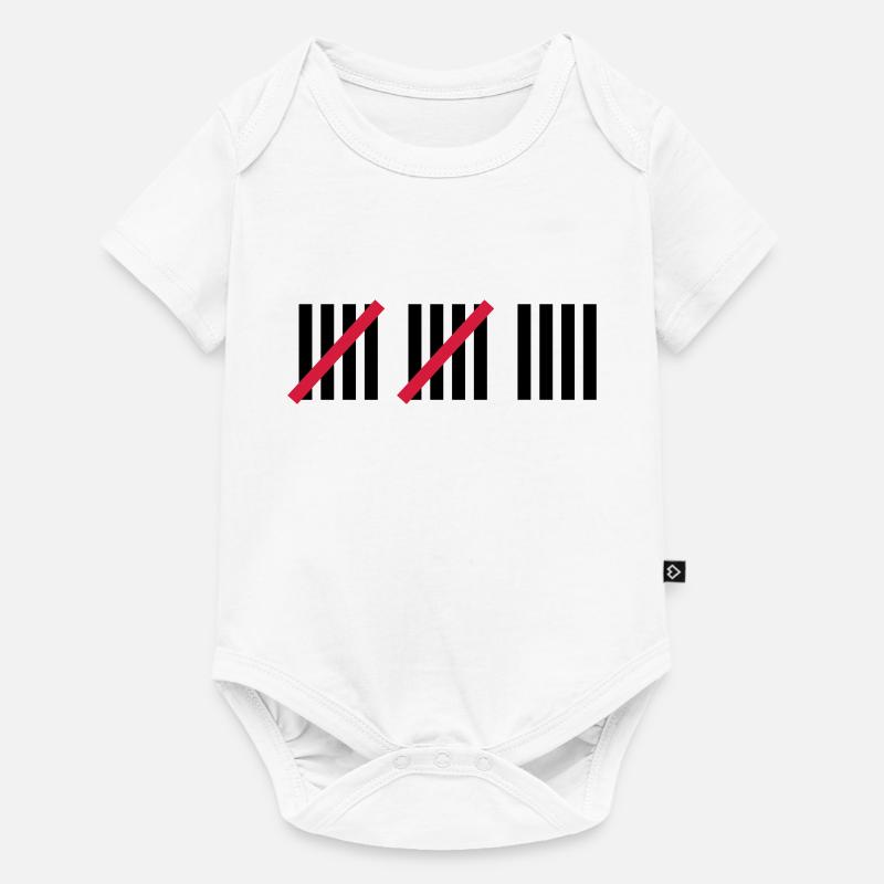 14 . Geburtstag - Baby Premium Kurzarmbody - Weiß