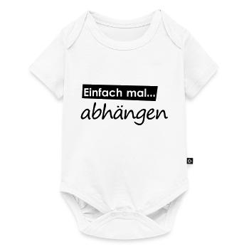 Einfach mal abhängen - Baby Premium Kurzarmbody - Weiß - Vorne