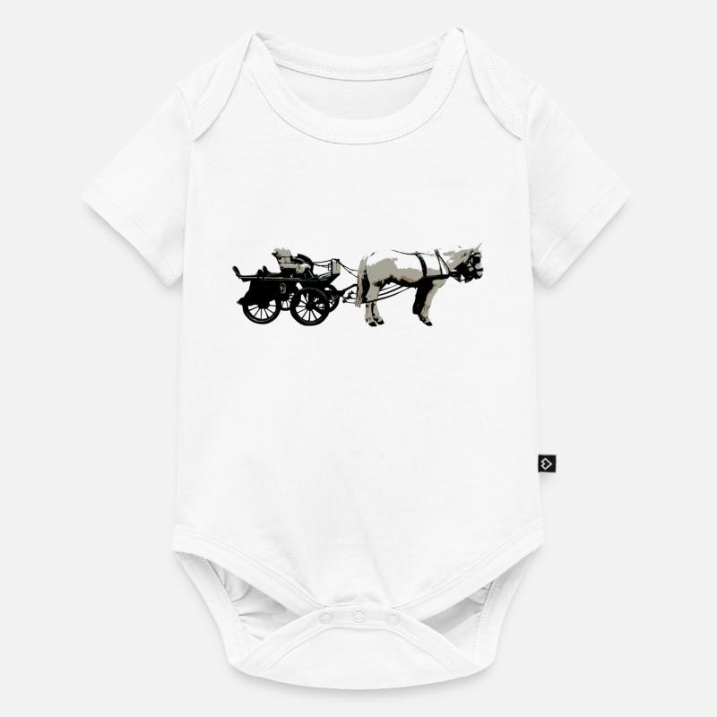 Calèche - Body à manches courtes Premium Bébé - blanc