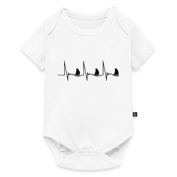 Sailing Heartbeat - Baby Premium Kurzarmbody - Weiß - Vorne