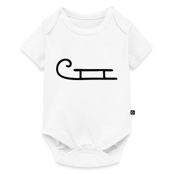 Simply sled - Baby Premium short-sleeve bodysuit - white - Front