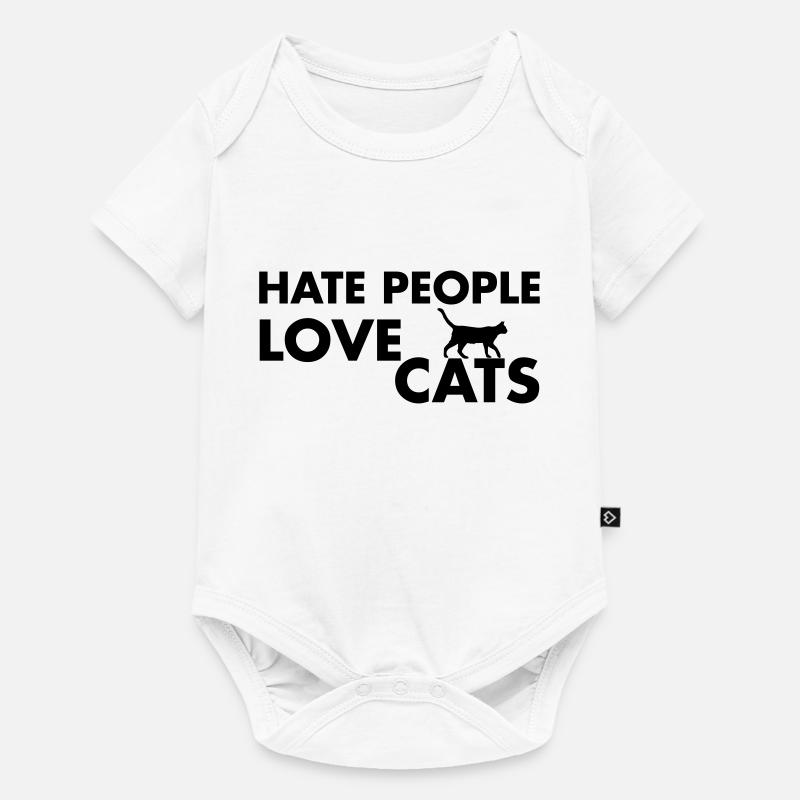 Cat Lover - Body à manches courtes Premium Bébé - blanc