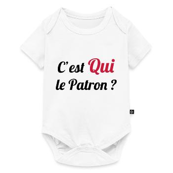 c'est QUI le Patron ? - Baby Premium short-sleeve bodysuit - white - Front