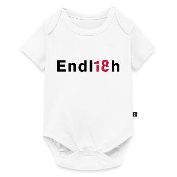 Endlich 18 - Baby Premium Kurzarmbody - Weiß - Vorne