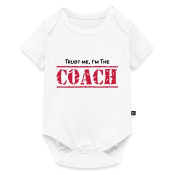 Trust me, I'm the COACH, any colours - Baby Premium Kurzarmbody - Weiß - Vorne