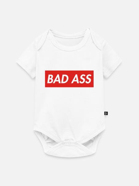 Bad Ass - Baby Premium Kurzarmbody - Weiß