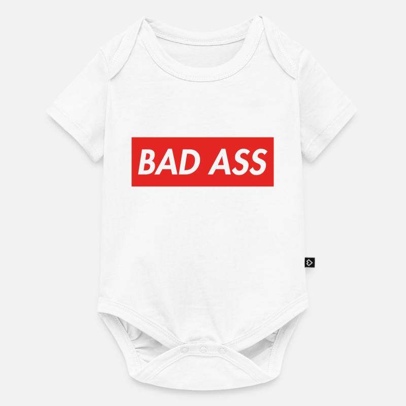 Bad Ass - Body à manches courtes Premium Bébé - blanc