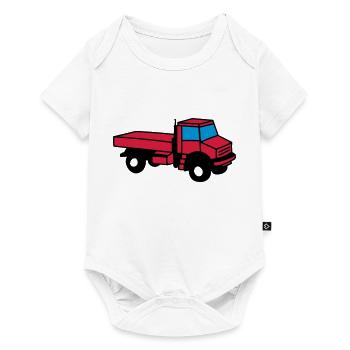 Unimog - Baby Premium Kurzarmbody - Weiß - Vorne