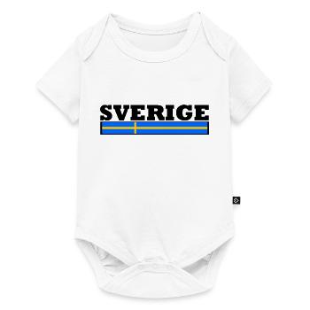 Drapeau suède - Body à manches courtes Premium Bébé - blanc - Devant