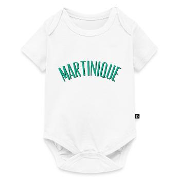 Martinique - Baby Premium Kurzarmbody - Weiß - Vorne