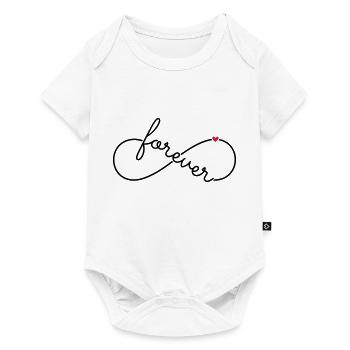 Infinity symbol Infinity forever - Baby Premium short-sleeve bodysuit - white - Front