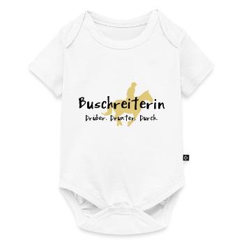 Buschreiterin - Baby Premium Kurzarmbody - Weiß - Vorne