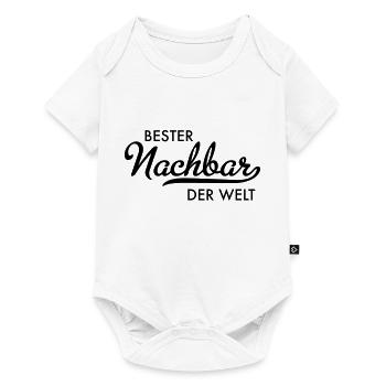 Bester Nachbar der Welt - Baby Premium Kurzarmbody - Weiß - Vorne