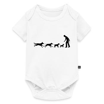 Amoureux des chiens - Body à manches courtes Premium Bébé - blanc - Devant